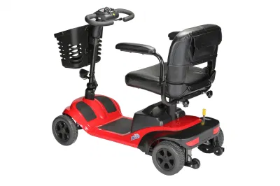 Scooter elétrico para deficientes físicos de quatro rodas com assento único de mobilidade